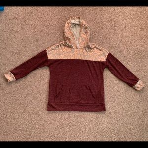 Honeyme hoodie rose gold foil